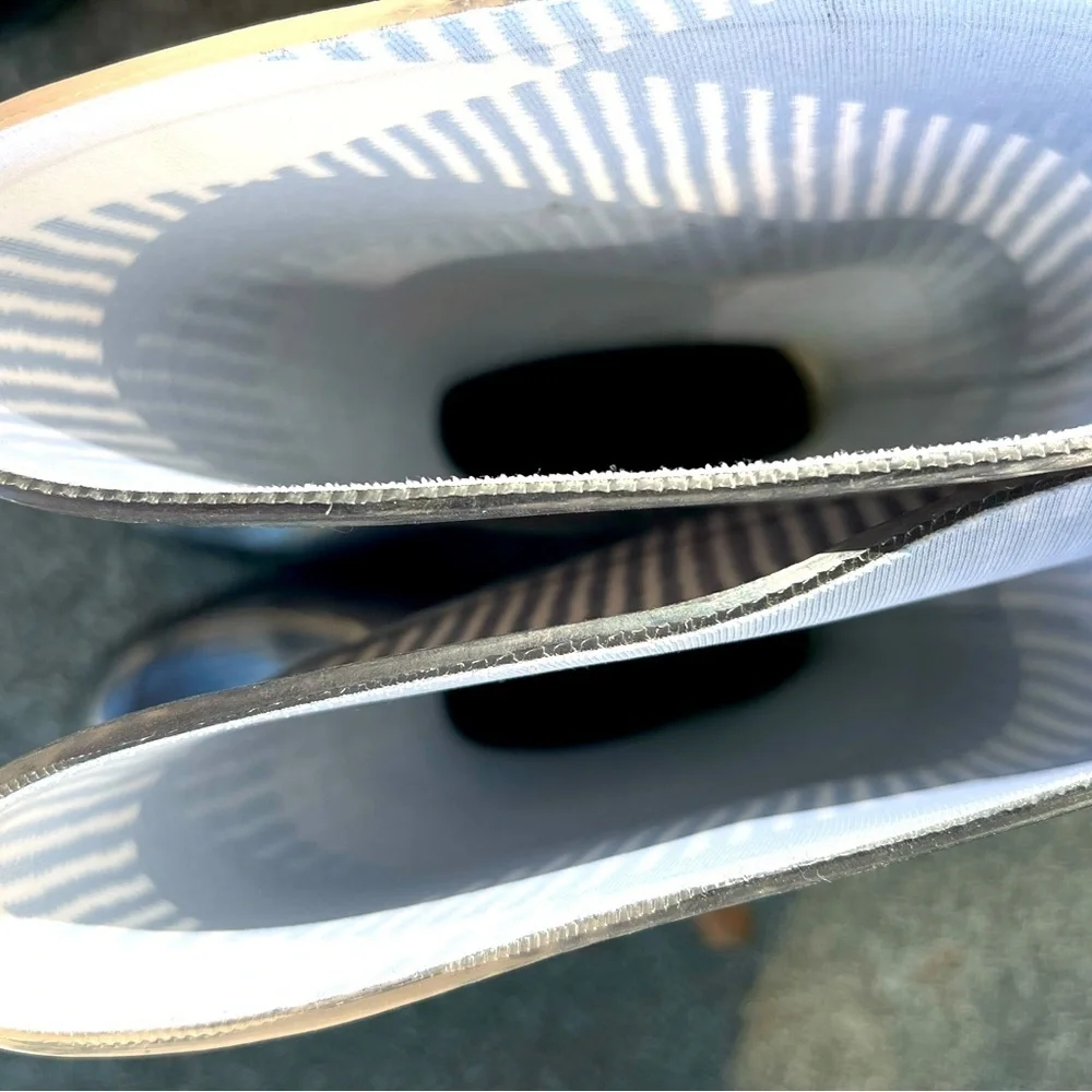 EUC Burberry Anthracite checked wellington boots 37 black plaid pattern
